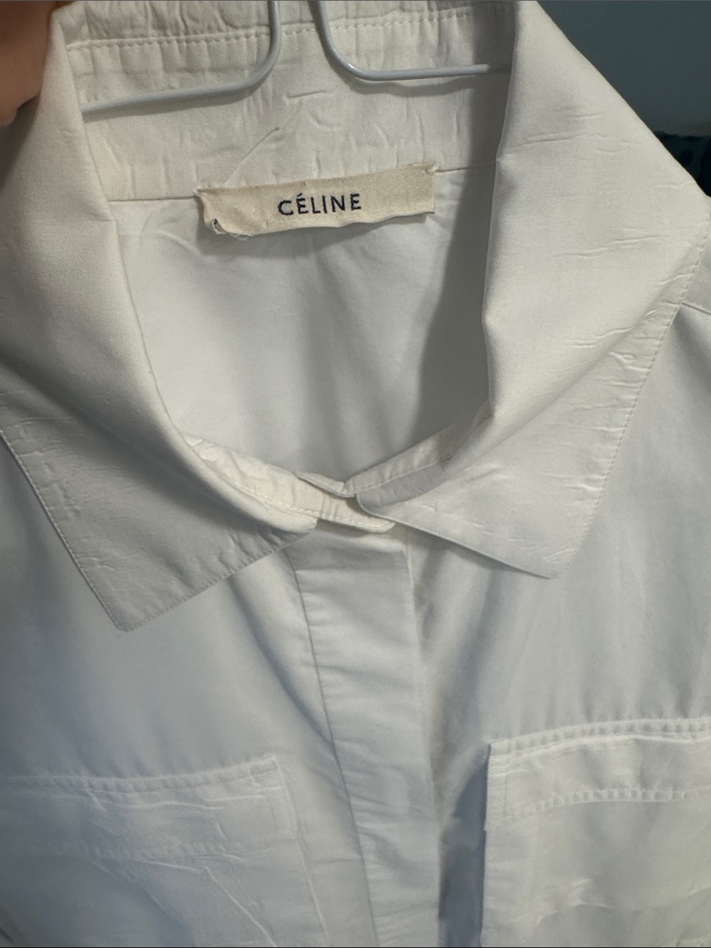 Celine White to Pink Ombré Button-Down Shirt - Picture 2 of 5